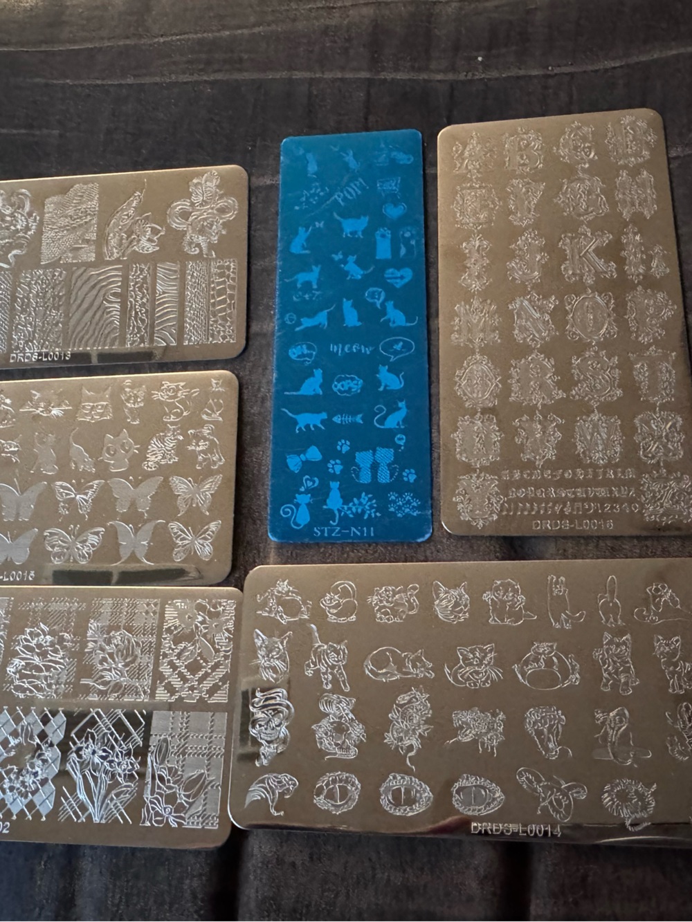 Nail Art Stamping Plates Set of 6